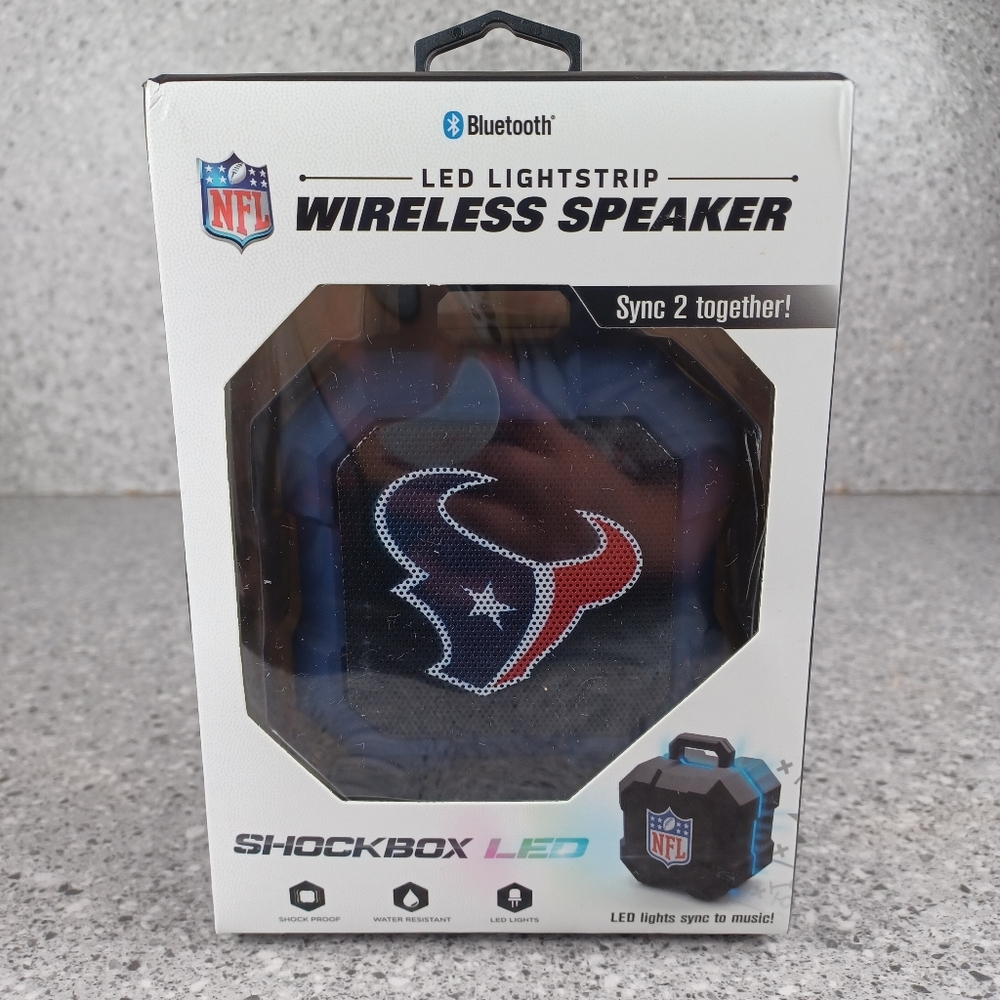 Houston Texans Wireless Bluetooth Music LED Speaker NFL Football Fan